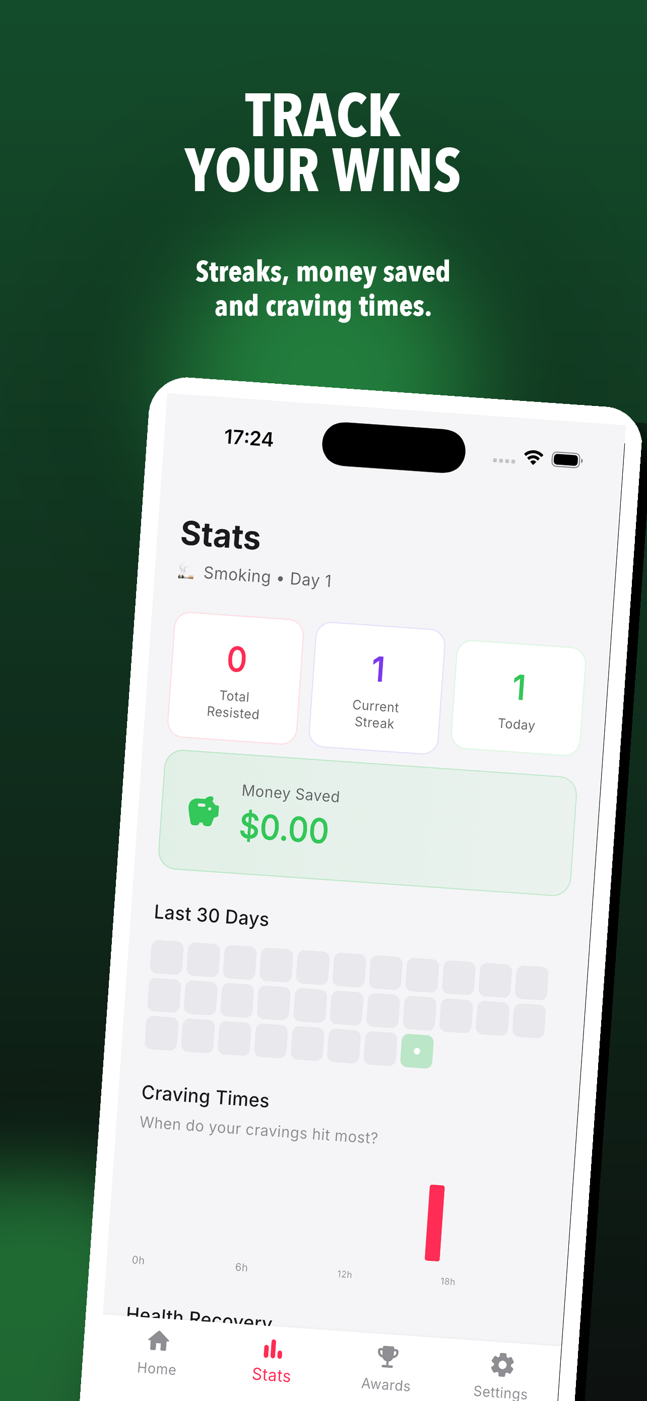 NoNow stats screenshot